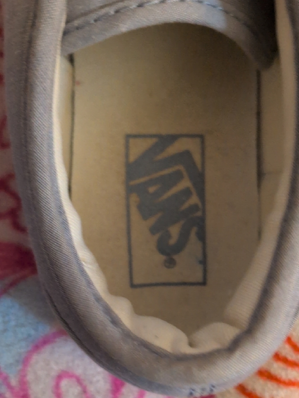 Vans Atwood Light Gray-Blue Canvas Low-Top Sneakers with Rope Trim Womens Size 9 - Picture 3 of 10